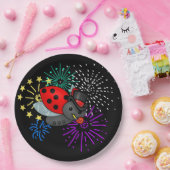 Nieuw jaar Ladybug Papieren Bordje (Feest)