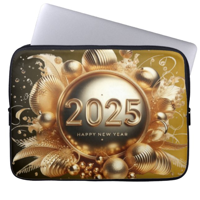 nieuw jaar laptop sleeve (Voorkant)