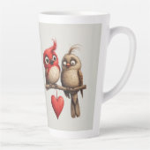 Nieuw Jaar, Liefde, Vogels Latte Mok (Rechts)