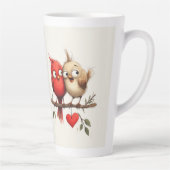 Nieuw Jaar, Liefde, Vogels Latte Mok (Rechts)