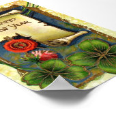 Nieuw jaar met vier lederen klap poster (Hoek)