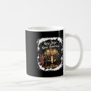 Nieuw Jaar Nieuw Amerika Happy New Year Party 2025 Koffiemok