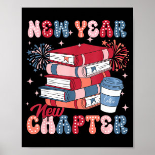 Nieuw Jaar Nieuw Hoofdstuk Gelukkig Nieuwjaar 2025 Poster