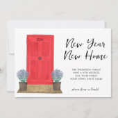 Nieuw Jaar Nieuw Huis Verhuizen Aankondiging (Voorkant)