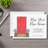 Nieuw Jaar Nieuw Huis Verhuizen Aankondiging