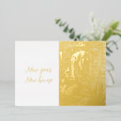 Nieuw jaar nieuw huis  waterverf postca folie uitnodiging (Staand Voorkant)