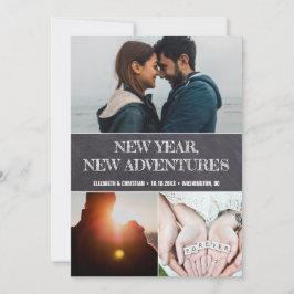 Nieuw jaar Nieuwe avonturen Foto Collage Wedding Save The Date