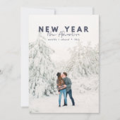 Nieuw jaar nieuwe avontuurlijke fotokaart (Voorkant)