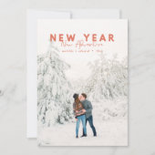 Nieuw jaar nieuwe avontuurlijke fotokaart (Voorkant)