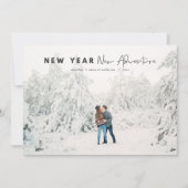 Nieuw jaar nieuwe avontuurlijke fotokaart (Voorkant)