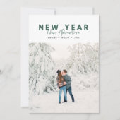 Nieuw jaar nieuwe avontuurlijke fotokaart (Voorkant)