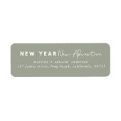 Nieuw jaar nieuwe avontuurvakantie etiket (Voorkant)