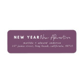 Nieuw jaar nieuwe avontuurvakantie etiket (Voorkant)