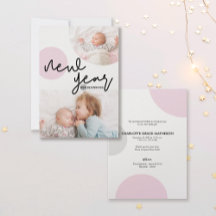 Nieuw jaar nieuwe Beginningen Roze Stippen Baby me