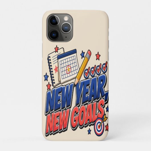Nieuw jaar, nieuwe doelen Case-Mate iPhone case (Achterkant)