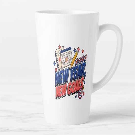 Nieuw Jaar, Nieuwe Doelen Latte Mok (Rechts)