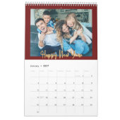 Nieuw Jaar Nieuwe Herinneringen Dragon Cherry Red  Kalender (Jan 2027)