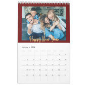 Nieuw Jaar Nieuwe Herinneringen Dragon Cherry Red  Kalender (Jan 2026)
