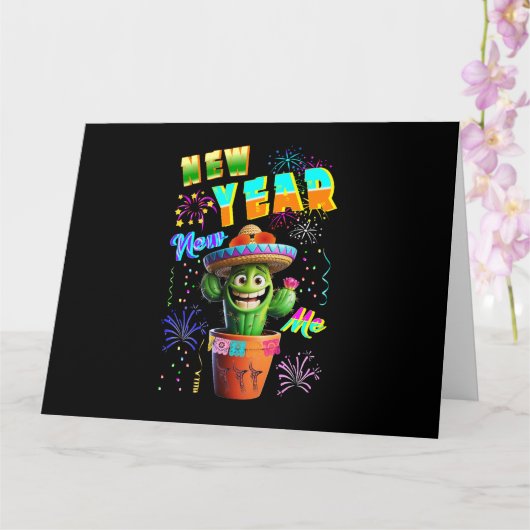 Nieuw Jaar Nieuwe Ik Kaart (Orchidee)