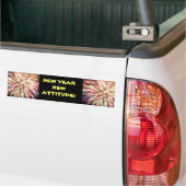 NIEUW JAAR, NIEUWE INSTELLING BUMPERSTICKER (Op Truck)