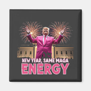 Nieuw Jaar Nieuwe MAGA Energie Trump Inhuldiging Magneet