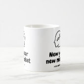 Nieuw jaar, nieuwe mindset, nieuwe resultaten koffiemok (Center)