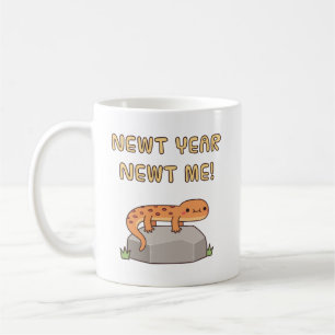 Nieuw jaar nieuwe salamander Grappige nieuwjaarsre Koffiemok