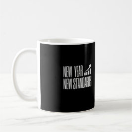 Nieuw Jaar Nieuwe Standaard — Minimalistische Moti Koffiemok