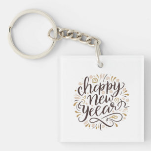 NIEUW JAAR NIEUWE START, Gelukkig Nieuwjaar Sleutelhanger
