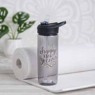 NIEUW JAAR NIEUWE START, Gelukkig Nieuwjaar Waterfles