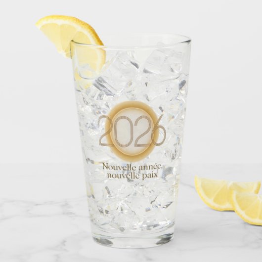 Nieuw jaar, nieuwe vrede glas (Voorkant ijs)