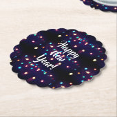 Nieuw jaar Onderzetter holiday-lamppapier (Gekanteld)