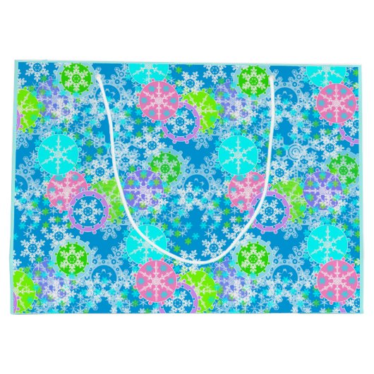 Nieuw jaar ontwerp groot cadeauzakje (Achterkant)