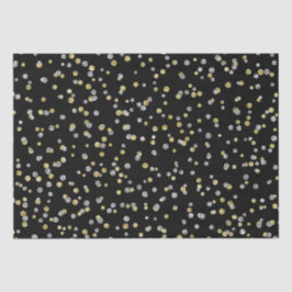 nieuw jaar oud gouden zilveren stippen tissuepapier