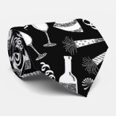 Nieuw jaar oud stropdas patroonpartij (Opgerold)