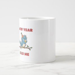 Nieuw jaar, oude ik grote koffiekop