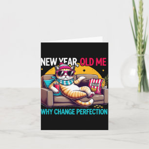 Nieuw Jaar Oude Ik Waarom Veranderen Perfectie Gra Kaart