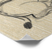 Nieuw jaar P van het schilderen van de buffelkok v Poster (Hoek)