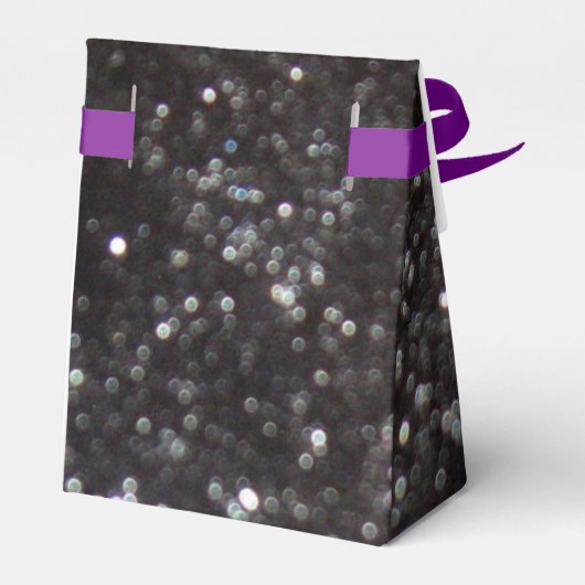 Nieuw jaar Paars en zwart glitter Patroonveredelin Bedankdoosjes (Achterkant)