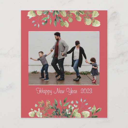 Nieuw jaar papieren blad (Voorkant)