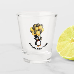 Nieuw jaar Penguin Shot Glass Glas