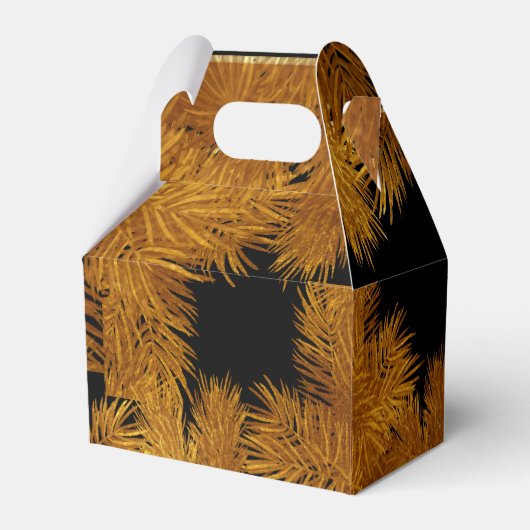 Nieuw jaar Pine Gold Elegant Corporate Party Bedankdoosjes (Achterkant)