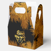 Nieuw jaar Pine Gold Elegant Corporate Party Bedankdoosjes (Geopend)