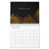 Nieuw jaar Pine Gold Elegant Corporate Party Kalender (Mar 2026)