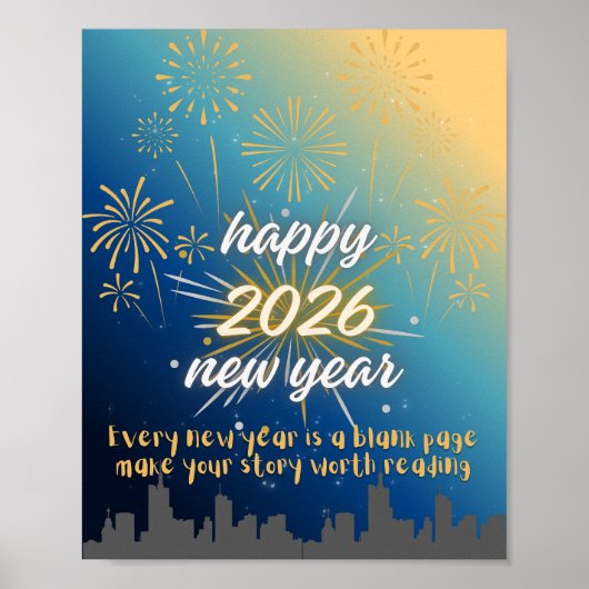 nieuw jaar poster (Voorkant)