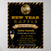 Nieuw Jaar Raffle evenement sjabloon Poster (Voorkant)