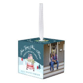 Nieuw jaar: Rode Retro auto auto's Decoratie (Achter hoekig)