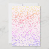 Nieuw jaar roze thema van de Eve Partij Kaart (Achterkant)