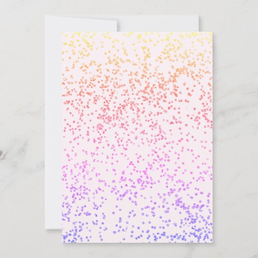 Nieuw jaar roze thema van de Eve Partij Kaart (Achterkant)