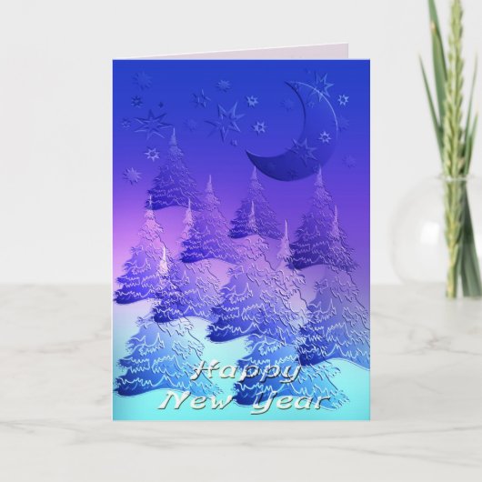 Nieuw jaar 's dag feestdagen kaart (Voorkant)